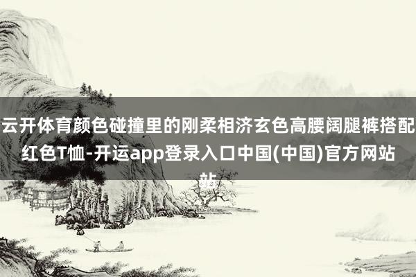云开体育颜色碰撞里的刚柔相济玄色高腰阔腿裤搭配红色T恤-开运app登录入口中国(中国)官方网站